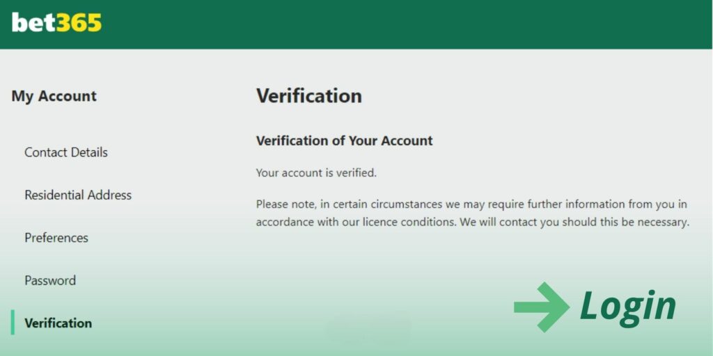 Bet365 Login and Account Verification guide