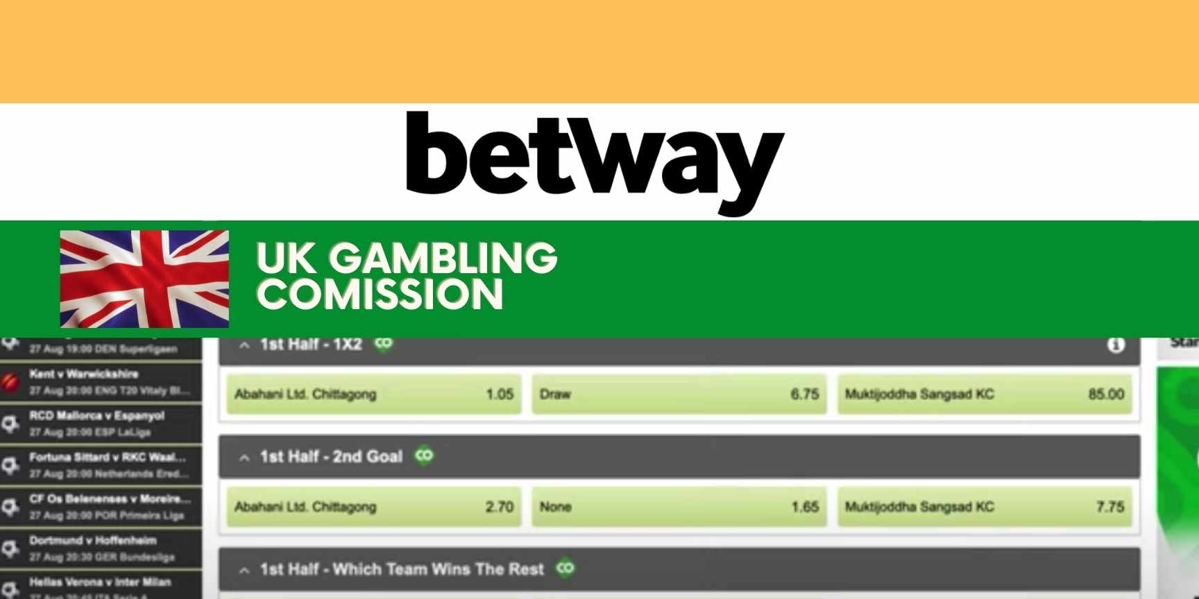 betway gambling comission